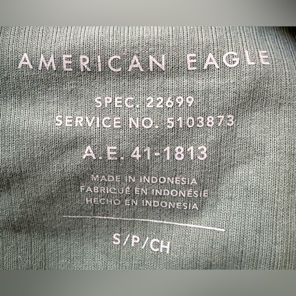 American Eagle Green Hooded Corduroy Button Down Jacket size Small - Picture 3 of 5